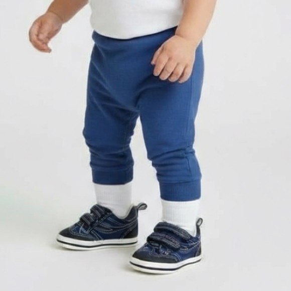 Koala Kids Other - NEW Baby Koala Kids Blue Black Sneakers Velcro Straps Cushioned Sole Size 3